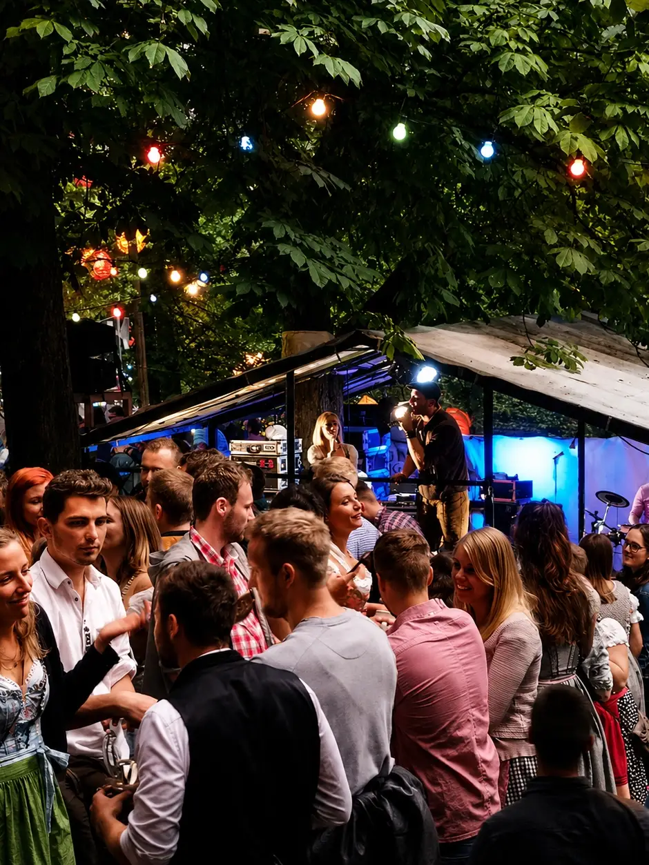 Frankens Band Orange auf dem Niklaskeller am Berg Erlangen