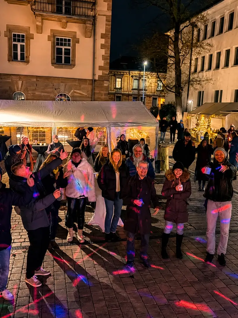 Advendsfeier in Schwabach mit Orange. Partyband